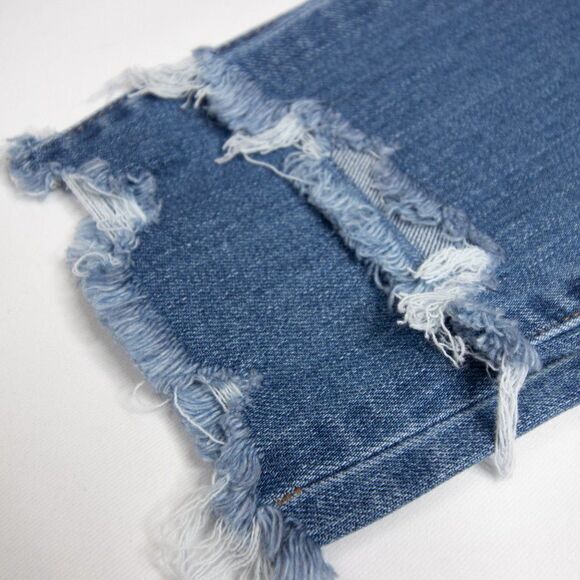 NEW Madewell Mid-rise Skinny‎ ripped Jeans in Frankie Wash, 25P - Picture 10 of 16